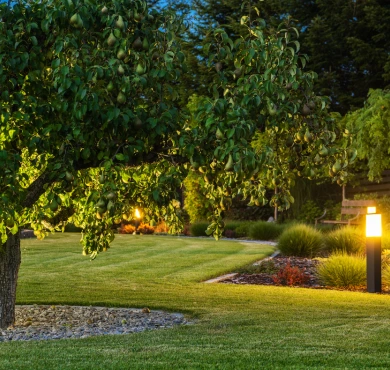 Highlight your property with weatherproof landscape lighting design and installation. Energy-efficient and timer-controlled options.